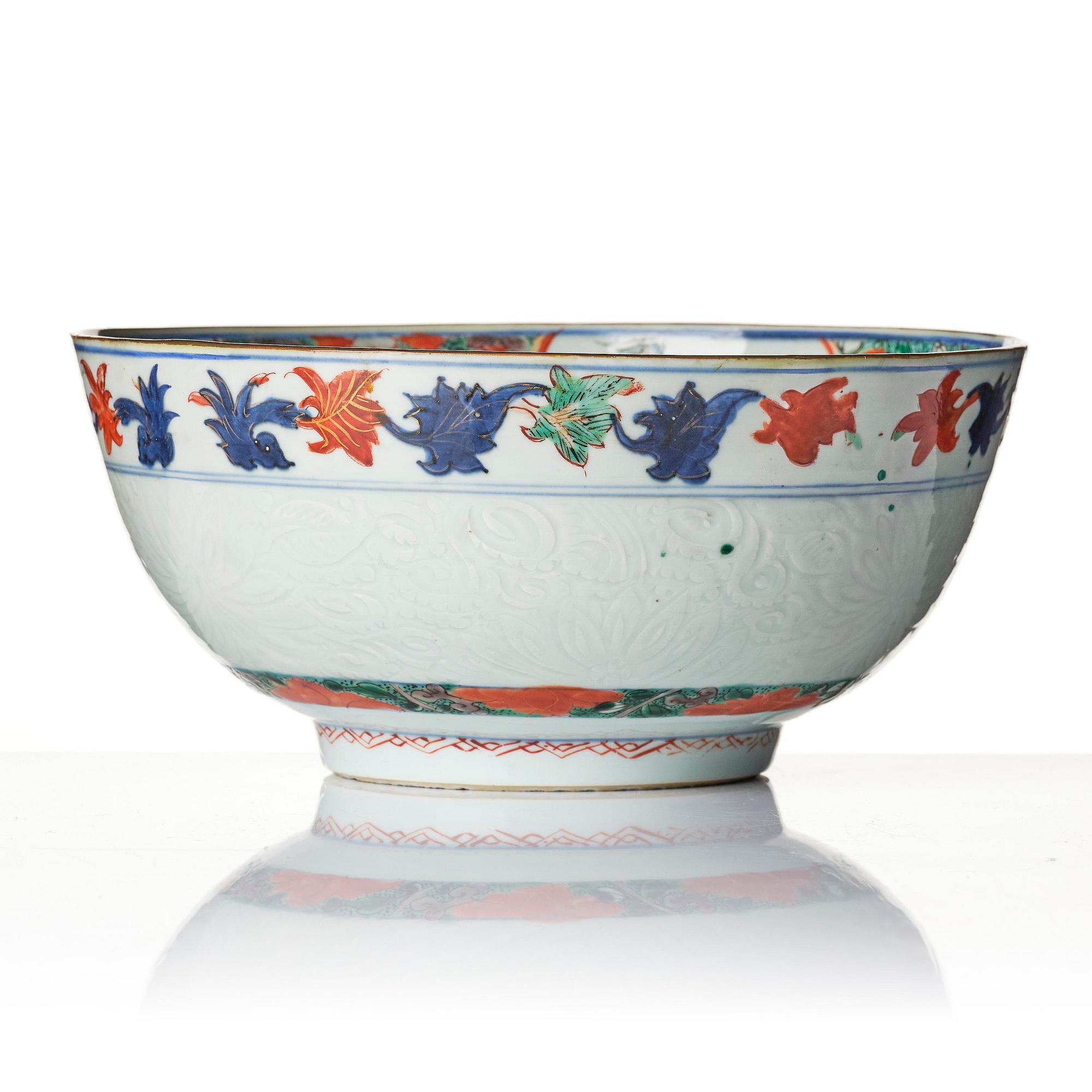 A famille verte bowl, Qing dynasty, Kangxi (1662-1722).
