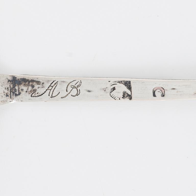 A Swedish Silver Spoon, Hudiksvall, probably 1761.