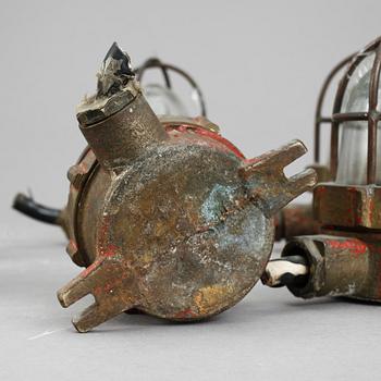 NÖDBELYSNING, 6 st, 1900-talets mitt.