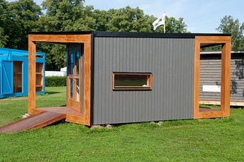 FRIGGEBOD, "The Green Building". Lund och Valentin Arkitektur och Design AB. Skänkt av PEAB bostad.