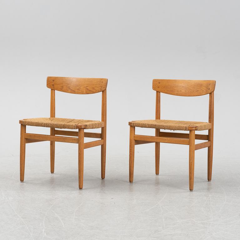 Børge Mogensen, an 'Öresund' dining table and six chairs, second half of the 20th Century.