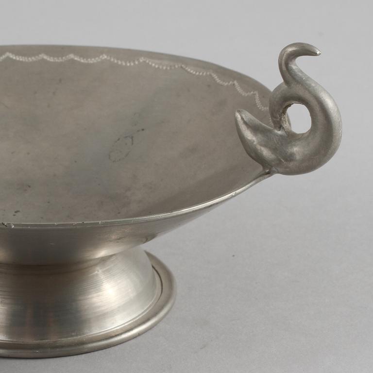 SKÅL SAMT VAS, tenn, Firma Svenskt Tenn, 1929 och 1928.