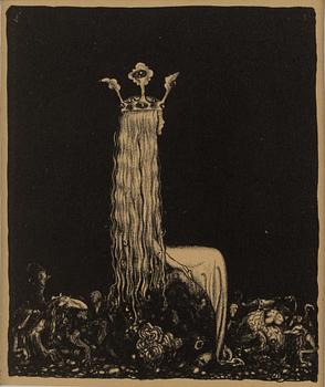 John Bauer, "Prinsessan och småtrollen".