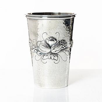 Eric Råström, vase, silver, Baroque style, CG Råström, Stockholm 1977.