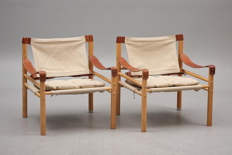 FÅTÖLJER, ett par, "Sirocco", Arne Norell, etikettmärkta.