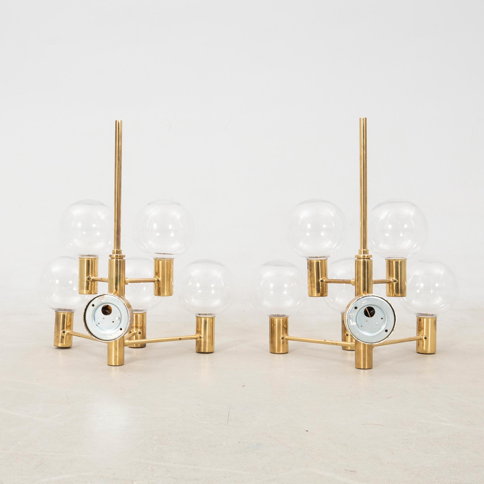 Hans-Agne Jakobsson, Wall lamps a pair, second half of the 20th century.