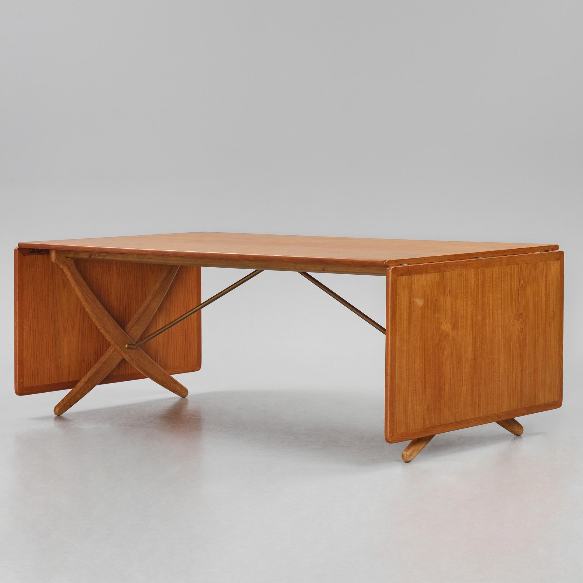Hans J. Wegner, matbord med klaffar, "AT-314", Andreas Tuck, Danmark 1950-60-tal.