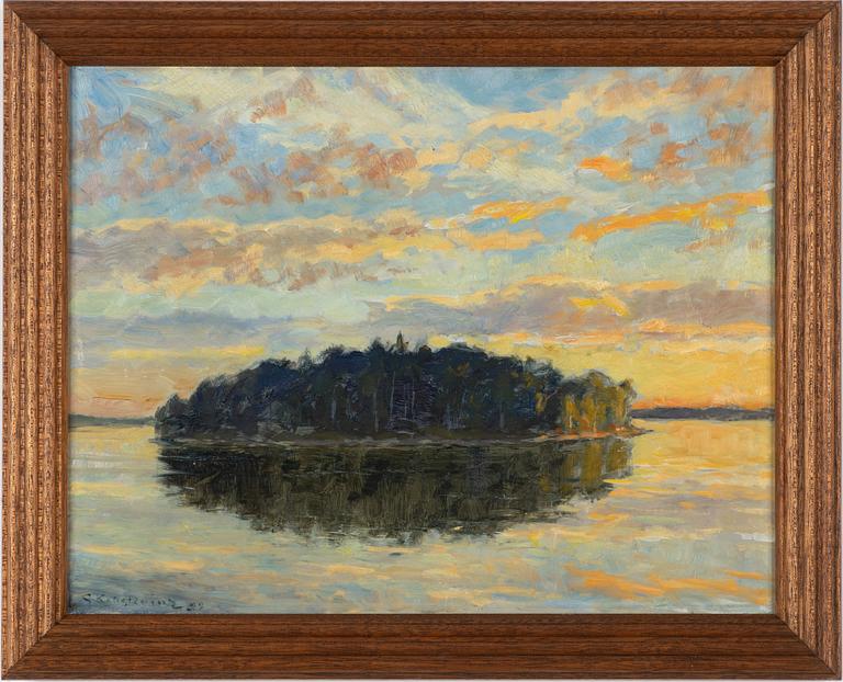 Gottfrid Kallstenius, "Stilla kväll, Källvik" - Trollholmen.