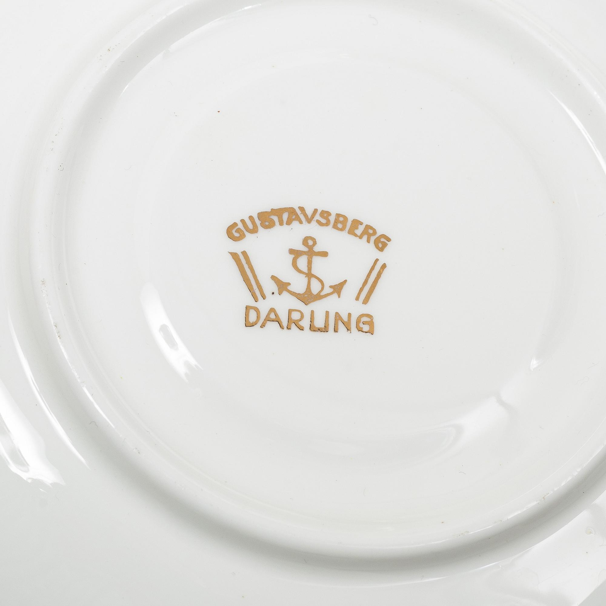 Wilhelm Kåge, kaffeserviser, porslin, olika modeller, 30 delar totalt, Gustavsberg, 1920-30-tal.