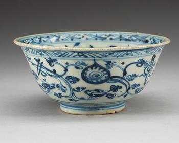 A blue and white bowl, Ming dynasty (1368-1644).