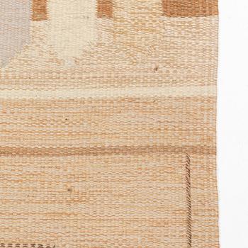 Ingegerd Silow, a flat weave carpet, signed IS, ca 245 x 165 cm.