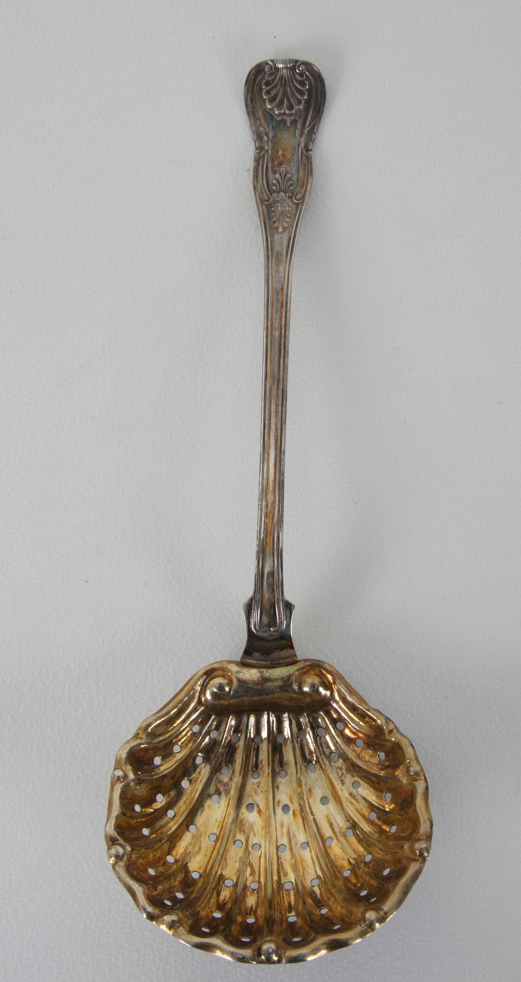 STRÖSKED, silver, "Engelsk snäck", otydl stämplar 1888.