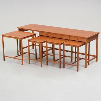John Kandell, sideboard, 5 delar, utfört av snickarmästare David Sjölinder, Stockholm ca 1949.