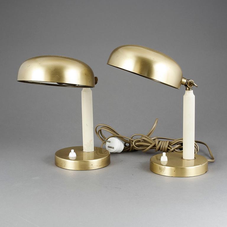 BORDSLAMPOR, ett par. 1930-40-tal.