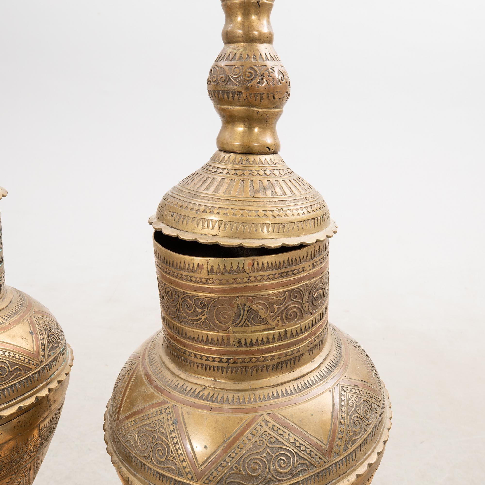 Floor lamps, 2 pcs, 20th century.