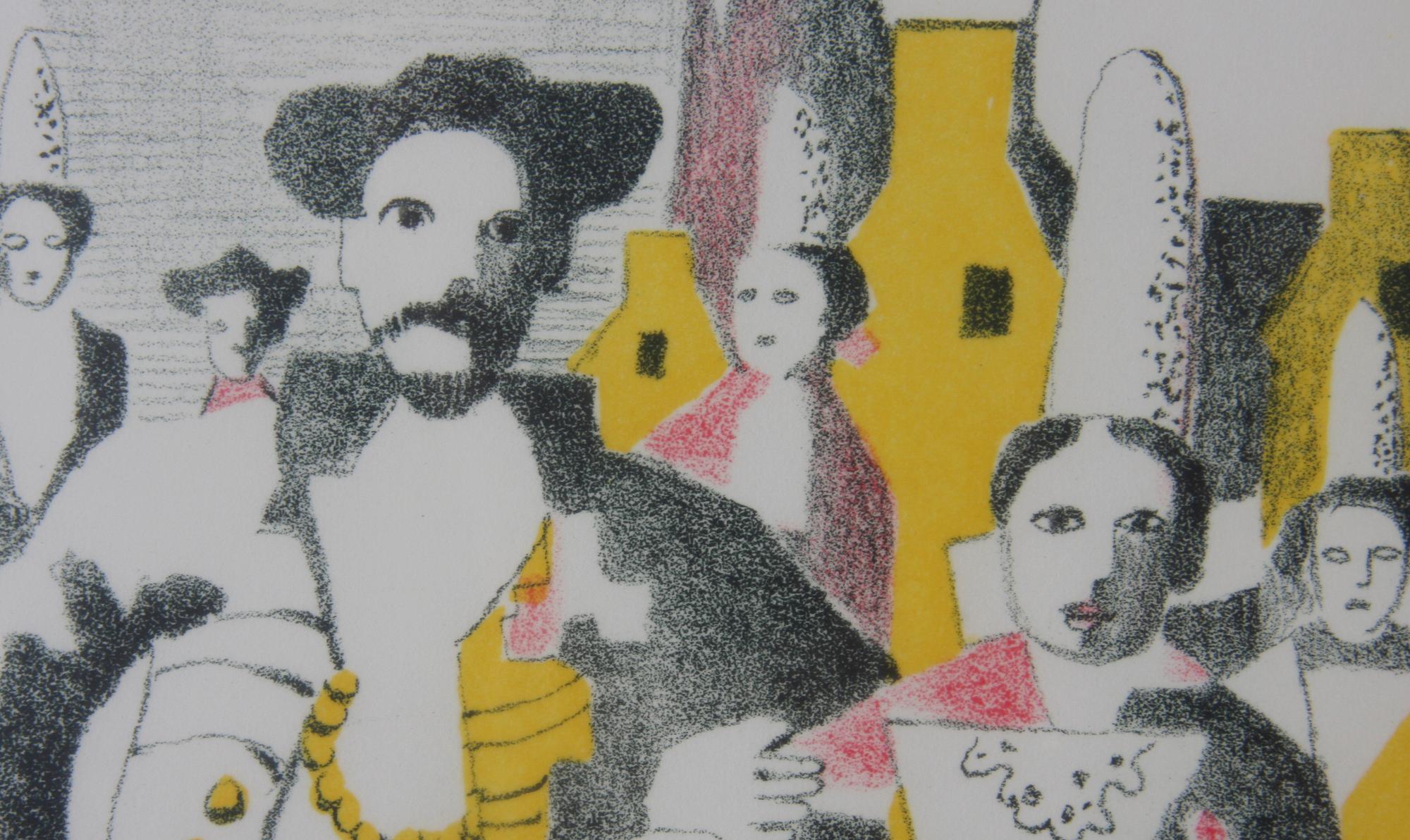 OLSON, ERIK. Färglitografi, sign o dat 1977, epreuve d'artiste.