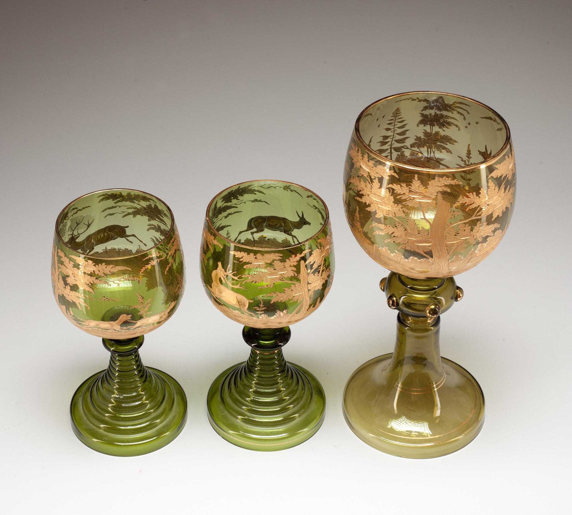 PRAKTPOKALER, 2+1. Glas, sekelskiftet 1900. Böhmen.
