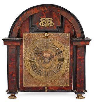 678. A late 17th Century table clock, signed Johan Martin, Augsburg, and Ferdinant Müller.