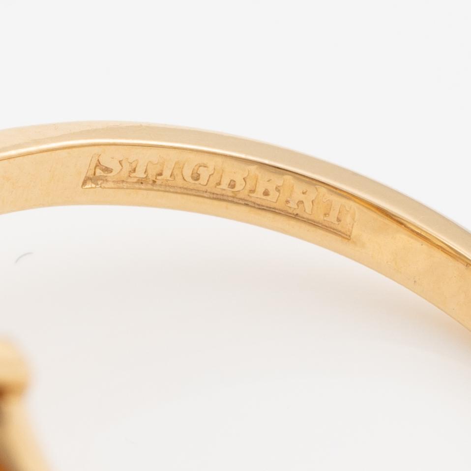 Ring, Stigbert, 18K guld med citrin, 1960-tal.