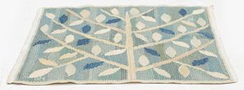 Barbro Nilsson, a textile, 'Grön kvist', tapestry weave, c 44 x 44 cm, signed BN.