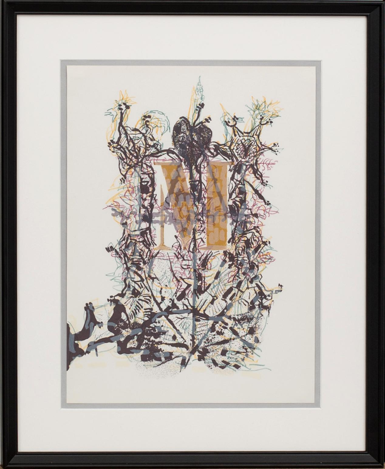 JEAN-PAUL RIOPELLE, färglitografi, ur Derrière le Miroir nr 250 1982.