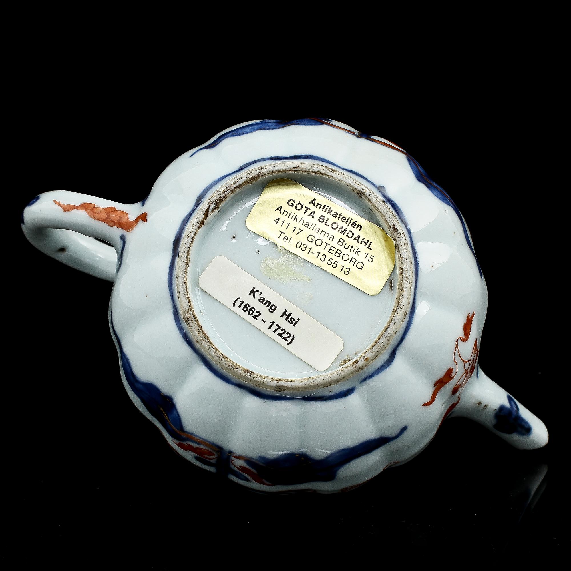 TEKANNA, porslin, Kina, 1700-talets första hälft.