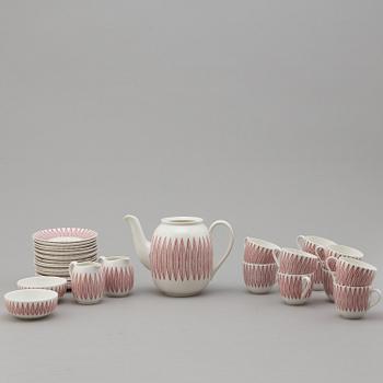 STIG LINDBERG, kaffeservis, 15 delar, porslin, "Salix", Gustavsberg.
