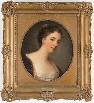 ROSALBA CARRIERA, kopia efter, olja på duk.
