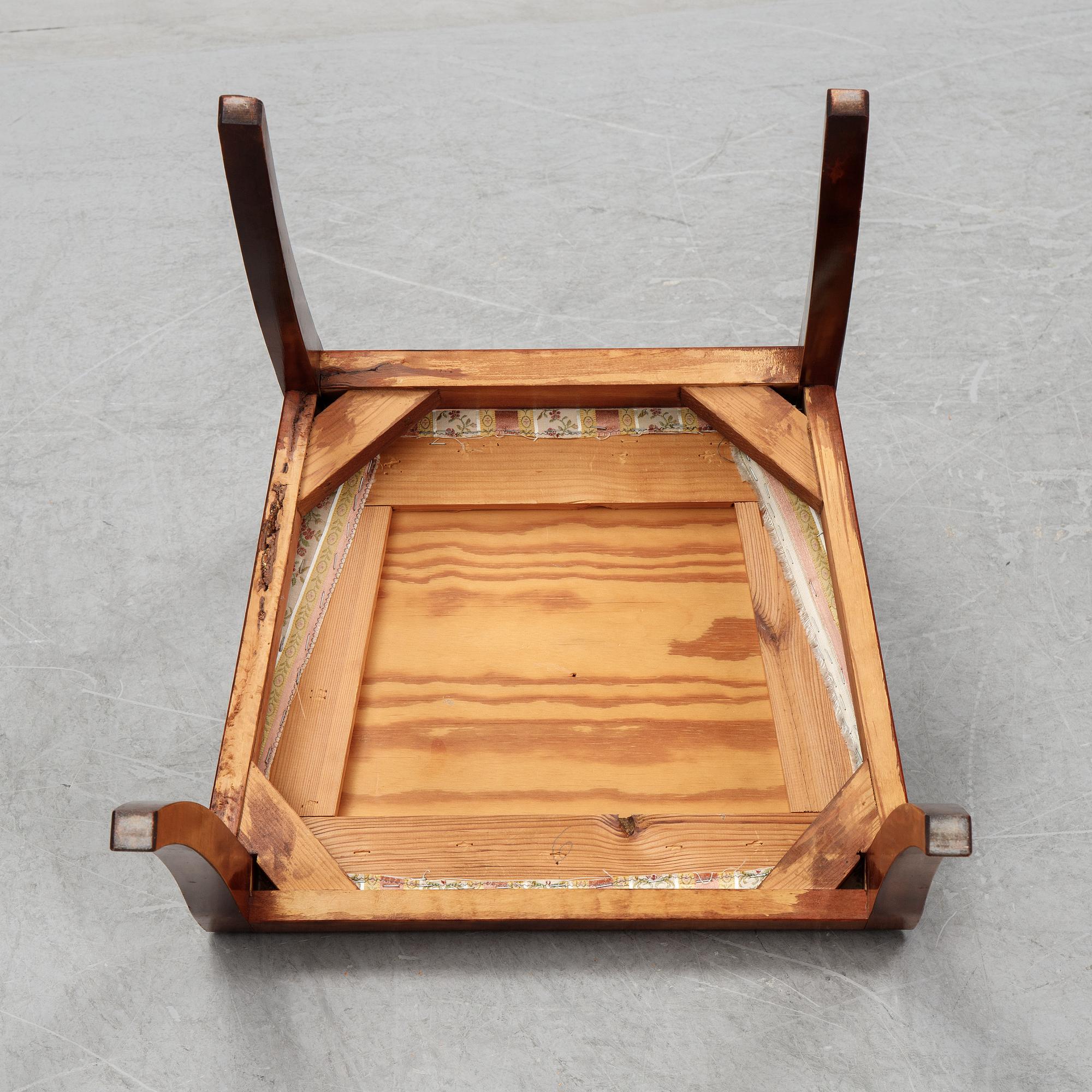 A set of eight stained birch chairs, mid 19th Century.