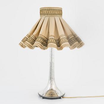 A Swedish silver table lamp, mark of CG Hallberg, Stockholm 1926.