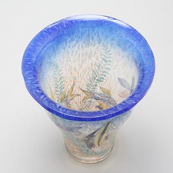 A glass vase by Ernst Hantlich & Co., model "Johnolyth", first half of the 20th century.