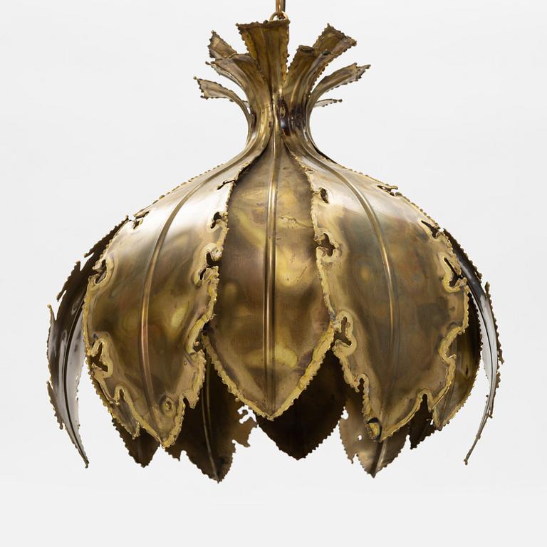 Svend Aage Holm Sørensen, a brass ceiling light, Sørensen & Pedersen Belysning ApS, Denmark, 1960-tal.