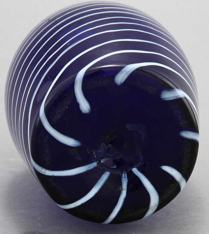 FLASKA, glas, möjligen Gjövik, Norge, 1800-talets första hälft.