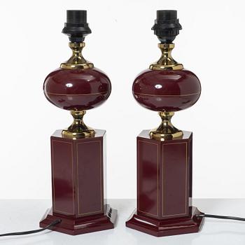 Table lamps, a pair, Jarsy, France, contemporary.