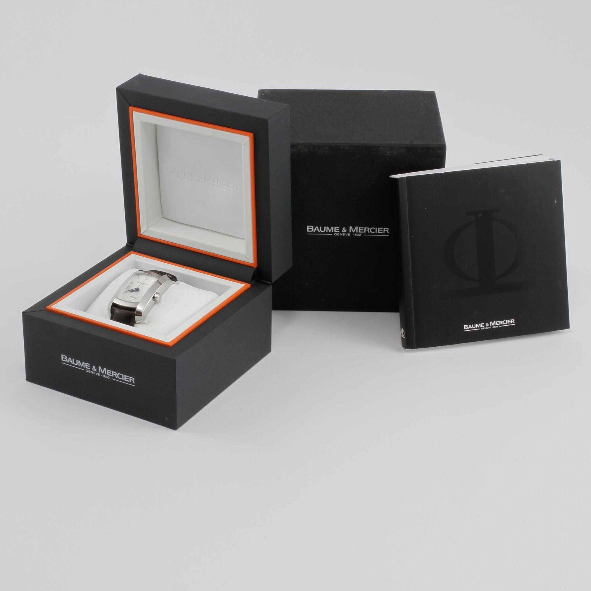 ARMBANDSUR, stål, Baume & Mercier, "Hampton Milleis XL". 2000-tal.