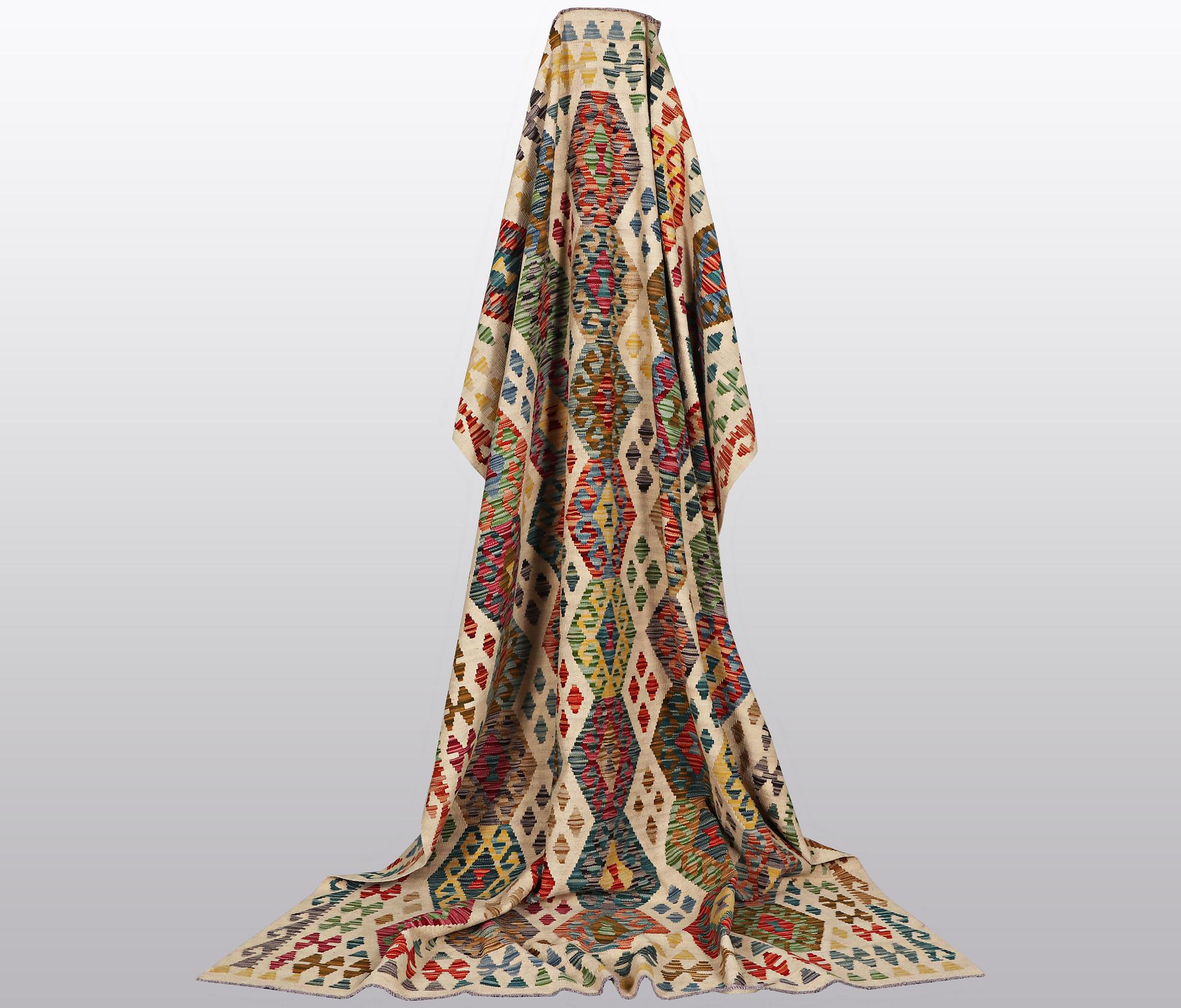 A carpet, kilim, ca 300 x 207 cm.