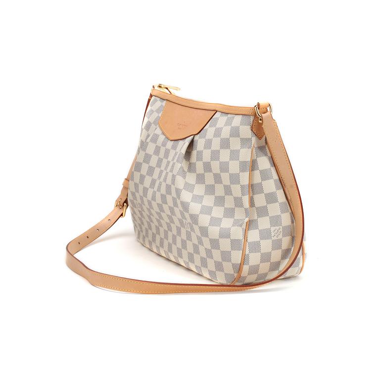 LOUIS VUITTON, a damier azur "Siracusa MM" shoulder bag.