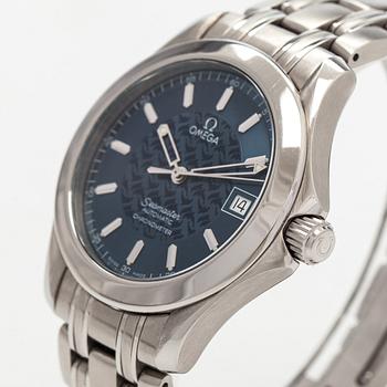 Omega Seamaster, Jaques Mayol limited edition / Dolphin, 36 mm, steel, automatic, sapphire crystal.