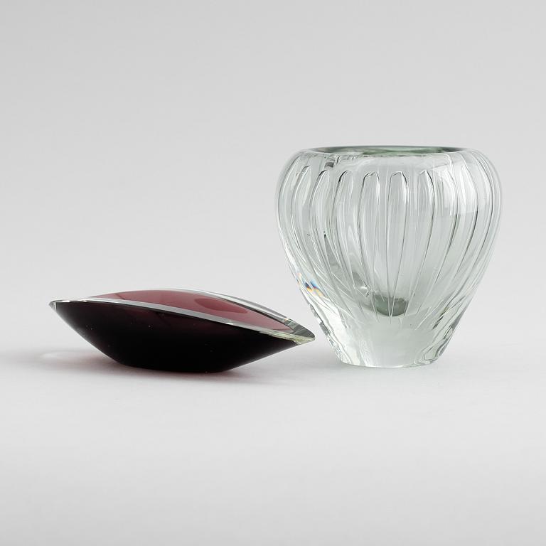 SKÅL SAMT VAS, glas, Kaj Franck, Nuutajärvi, Notsjö, signerade, Finland.