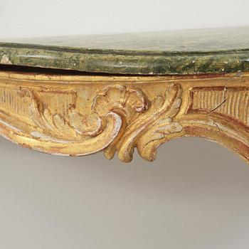 A Swedish Rococo console table.