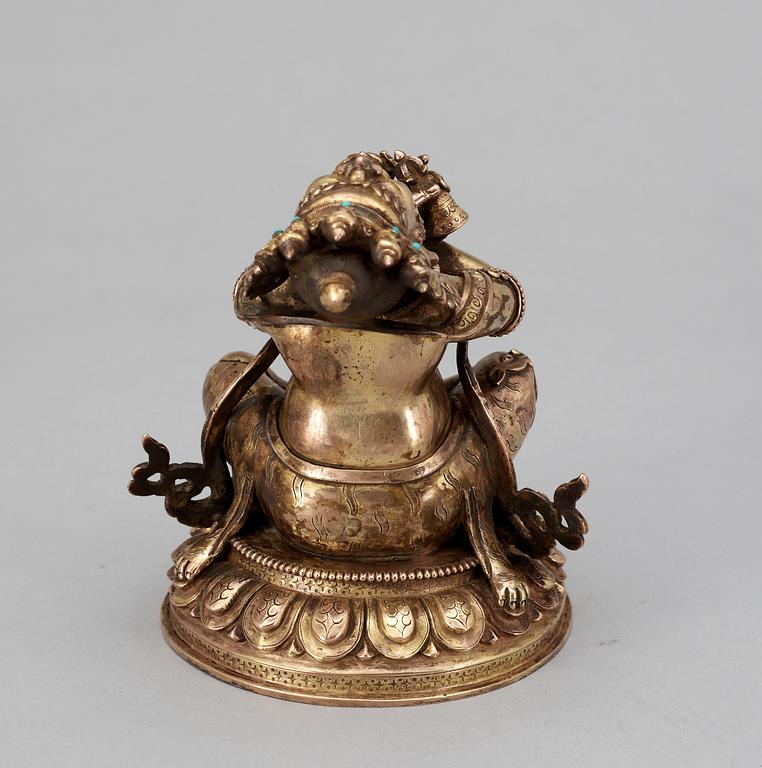 A 20th centuryNepal/Tibet  bronze figure of buddha.