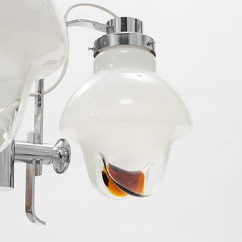 A ceiling lamp, Mazzega, Murano, Italy, 1970's.