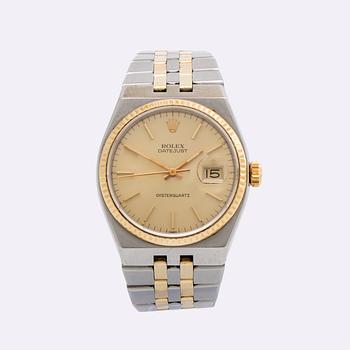 ROLEX, Oysterquartz Datejust, wristwatch, 36 mm.