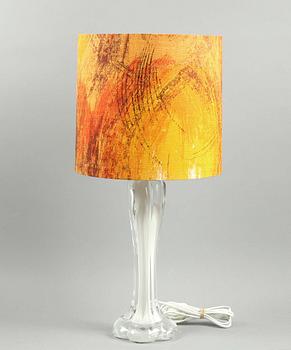 BORDSLAMPA, glas, trol Carl Fagerlund, Orrefors.