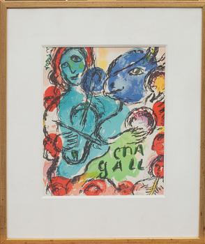 MARC CHAGALL, efter, färglitografi.