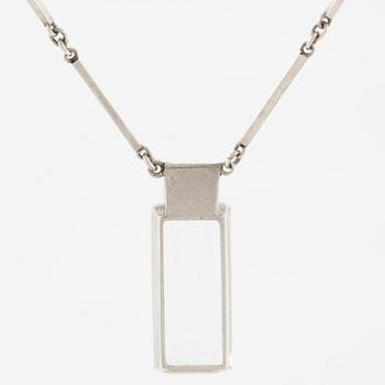 Collier, Stigbert, silver med bergkristall.