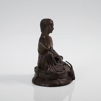 SKULPTUR, "Milarepa", Tibet, brons, 1900-talets slut.