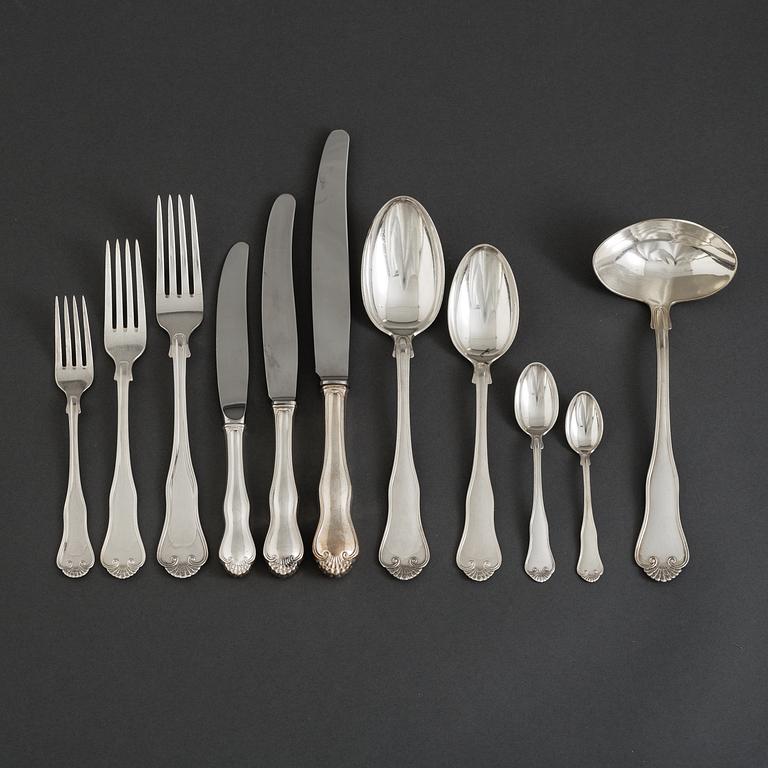 BESTICK, 115 delar, silver, en del med både svenska och norska stämplar, 1940-tal.