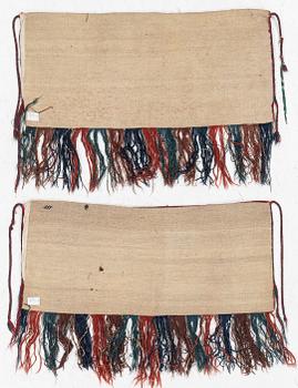 Two Torbor, Turkmen, approx. 95 x 42 cm.
