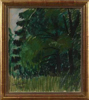 Inge Schiöler · INGE SCHIÖLER, pastell, signerad och daterad 1960.